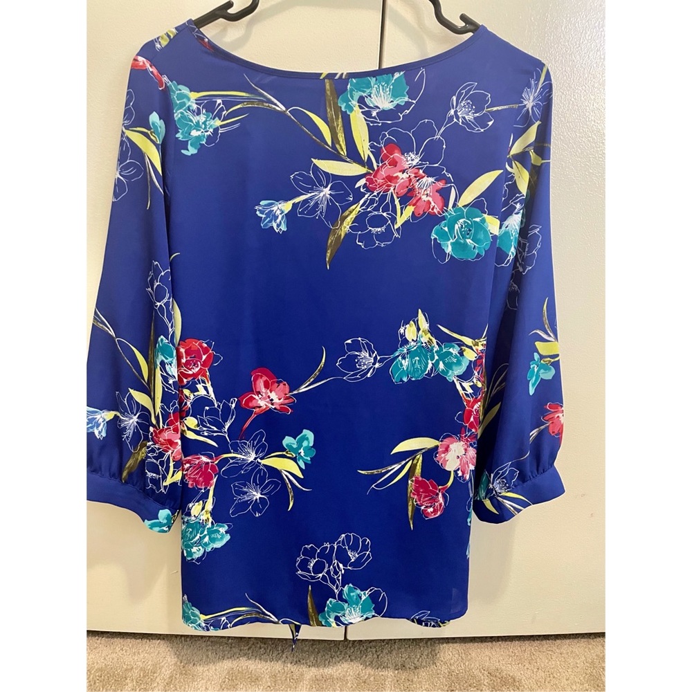 Royal blue blouse